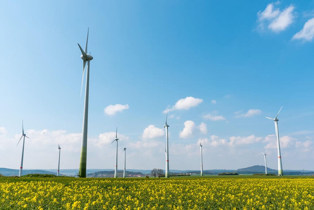 Wind Farm In A Blooming Rapeseed Field 2022 12 17 03 44 44 Utc (1)
